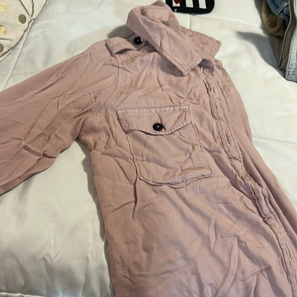 Mudd pink button down shirt
